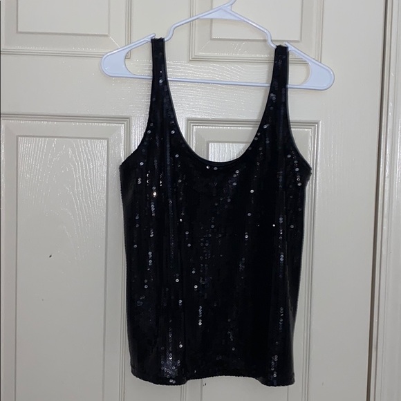 H&M Black Sequin Tank Top - Picture 1 of 3